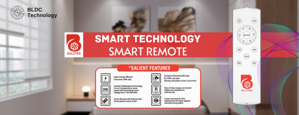 Balster Fan with Smart Remote
